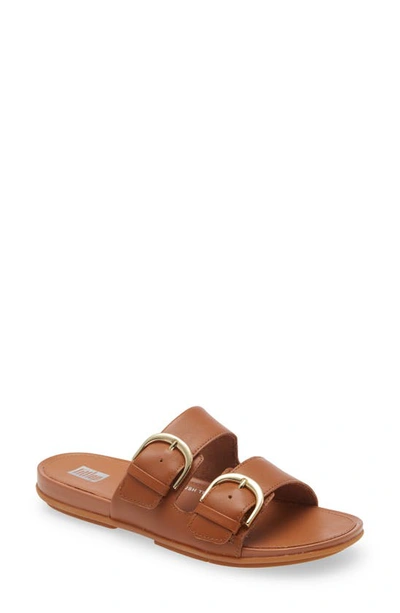 Fitflop Gracie Slide Sandal In Light Tan