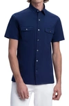 BUGATCHI STRETCH COTTON BUTTON-UP SHIRT