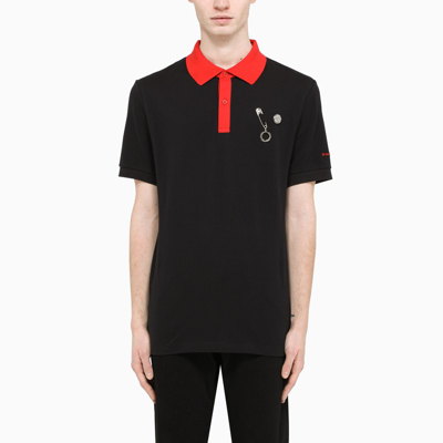 Fred Perry Contrast Collar Polo Shirt - Atterley In Black