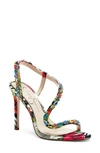 Jessica Simpson Women's Jaycin Evening Embelished Barely-there Dress Sandals Women's Shoes In Tropical Multi / Clear