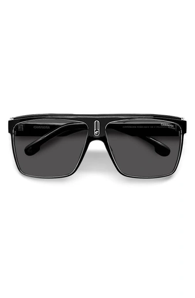 Carrera Eyewear Flat Top Gradient Sunglasses In Black / Gray Polarized