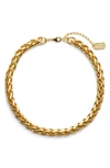 KARINE SULTAN BRAIDED LINK COLLAR NECKLACE