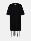 Msgm Black Abito Minidress In Black