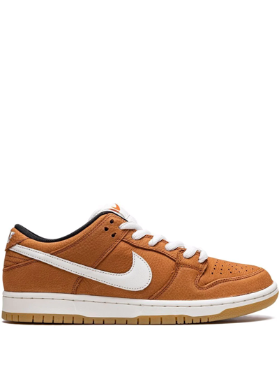 Nike Sb Dunk Low Pro Iso Sneakers In Brown