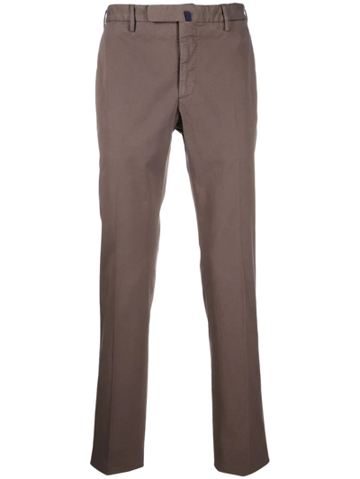 INCOTEX TAILORED-CUT COTTON TROUSERS