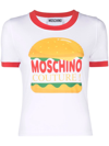 Moschino Graphic-print Cotton T-shirt In Weiss