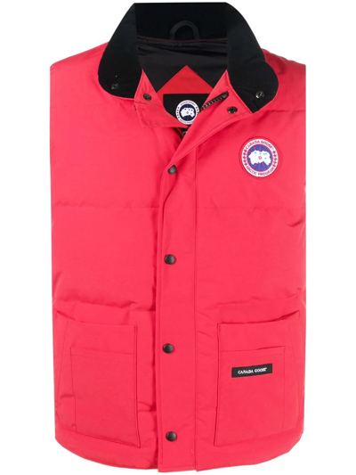 Canada Goose Core Freestyle Padded Gilet In Red