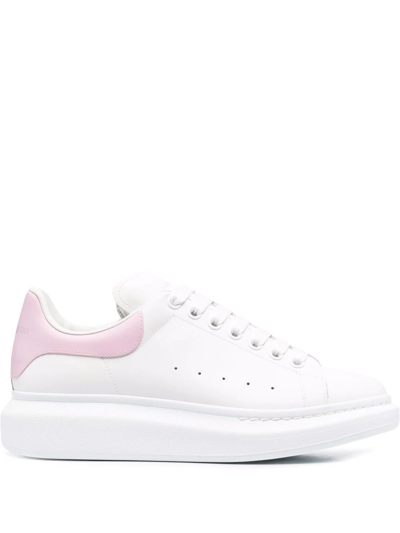Alexander Mcqueen White/pink Oversized Low-top Sneakers
