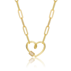 Rachel Glauber 14k Gold Plated Cubic Zirconia Charm Necklace In Gold-tone