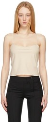 JACQUEMUS BEIGE 'LE HAUT TANGELO' CAMISOLE