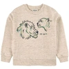 KENZO KENZO KIDS CREAM LION PRINT SWEATSHIRT,K25613