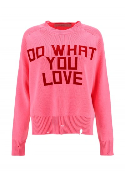 Golden Goose Sweaters In Lipstick Pink