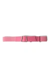 Akris Trapezoid Buckle Belt In 068 Alpine Pink