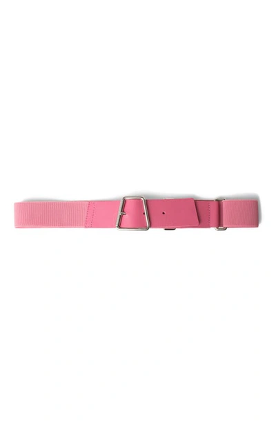 Akris Trapezoid Buckle Belt In 068 Alpine Pink