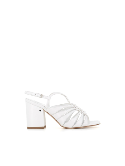 Laurence Dacade 90mm Strappy Leather Sandals In White