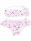 Chiara Ferragni Stars Stretch Fabric Bikini With Ruffles In White