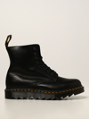 DR. MARTENS' BOOTS 1460 PASCAL ZIGGY DR. MARTENS COMBAT BOOTS IN LEATHER