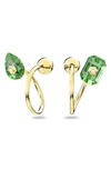 Swarovski Numina Crystal-embellished Earrings In Green