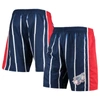 MITCHELL & NESS MITCHELL & NESS BLUE HOUSTON ROCKETS 1996 HARDWOOD CLASSICS 75TH ANNIVERSARY SWINGMAN SHORTS