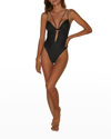 VIX MAG OPEN-BACK ONE-PIECE SWIMSUIT