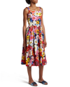 Dolce & Gabbana Floral-print Overall Midi Sundress In Giardino F