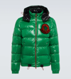 Moncler Genius 2 Moncler 1952 Haggi Logo Patch Nylon Jacket In Green