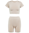 PRISM MINDFUL CROP TOP AND COMPOSED SHORTS SET