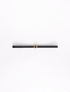 Maje Narrow Black Leather Belt In Black