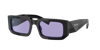 Prada Eyewear Rectangular Frame Sunglasses In Violet