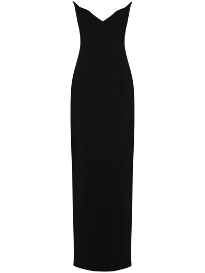 MONOT V-NECK STRAPLESS GOWN