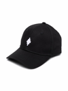 Marcelo Burlon County Of Milan Embroidered Logo Cotton Baseball Hat In Black