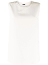 Joseph Silk Stretch Tank Top In Neutrals