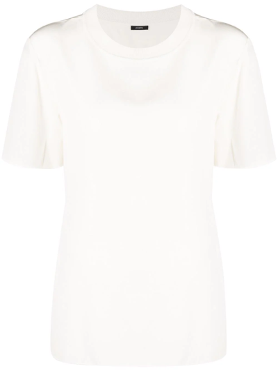 Joseph Round Neck T-shirt In Neutrals