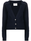 Nanushka Wool And Cashmere Jodi Cardigan In Blue