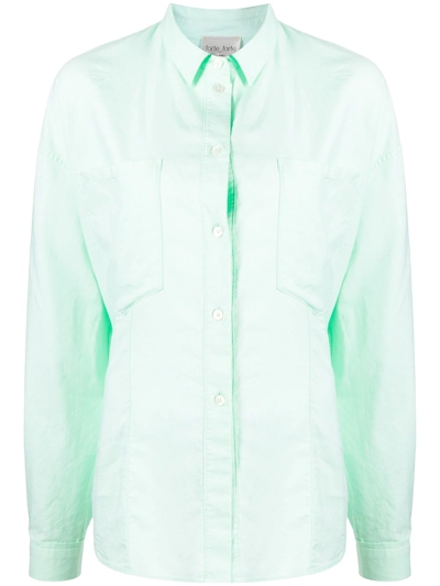 Forte Forte Chest-pocket Longsleeved Shirt In Green