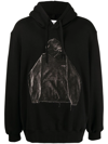 DOUBLET GRAPHIC-PRINT COTTON HOODIE