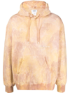 Doublet Tie-dye Distressed-effect Hoodie In Brown