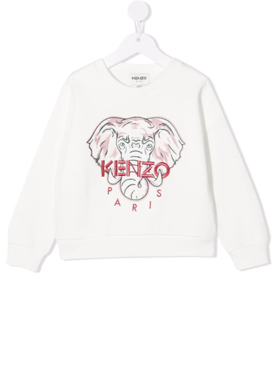 Kenzo Kids' White Sweatshirt With Print