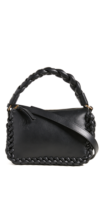 Altuzarra Small Braided Leather Top-handle Bag In Black