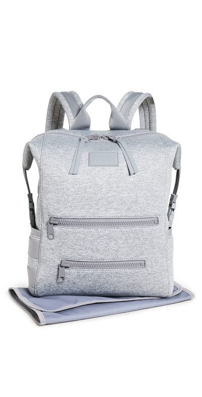 Dagne Dover Large Indi Diaper Backpack In Heather Grey