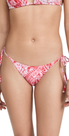 Mara Hoffman Lei Andonia-print Recycled-fibre Bikini Briefs In Red Multi