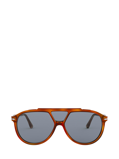 Persol Men's Po3217s Acetate Shield Sunglasses In Light Blue