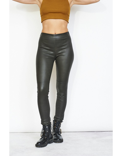 Dom Goor Stretch Leather Leggings In Black