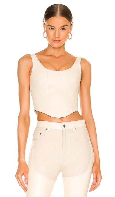 Understated Leather X Revolve Mustang Bustier In Cream