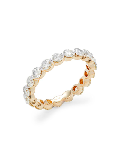 Saks Fifth Avenue Women's 14k Yellow Gold & 1.8 Tcw Diamond Eternity Ring