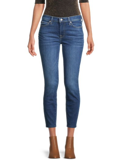 7 For All Mankind Women's Mid-rise Ankle Skinny Jeans In Venus