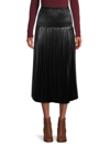 DELFI COLLECTIVE WOMEN'S WILLOW SMOCKED FAUX LEATHER SKIRT