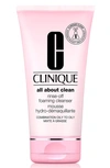 CLINIQUE ALL ABOUT CLEAN™ RINSE-OFF FOAMING FACE CLEANSER, 5 OZ
