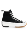 Converse Run Star Hike Hi Platform Sole Casual Sneakers In Black