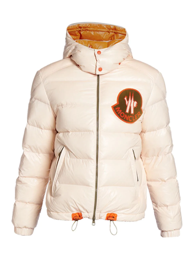 Moncler Genius 2 Moncler 1952 Haggi Logo Patch Nylon Jacket In Pink